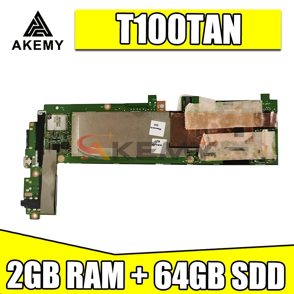 Akemy T100TAN original motherboard with 2GB RAM + 64GB SDD For asus T100TAN T100TA laptop motherboard mainboard tested full 100%
Akemy T100TAN original motherboard with 2GB RAM + 64GB SDD For asus T100TAN T100TA laptop motherboard mainboard tested full 100%