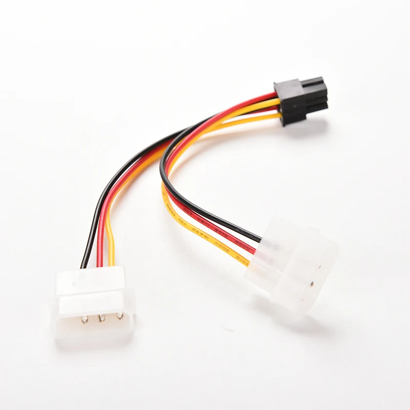 2 IDE Dual 4pin Molex IDE Male to 6 Pin Female PCI-E Y Molex IDE Power Cable Adapter Connector for video cards
2 IDE Dual 4pin Molex IDE Male to 6 Pin Female PCI-E Y Molex IDE Power Cable Adapter Connector for video cards