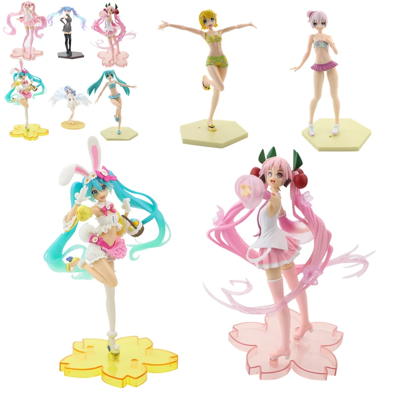 

Anime Hatsune Miku Figure Pink Cherry Blossom Ghost Future PVC Action Figure Girl Model Toy Collection Gift Japanese Anime Toy