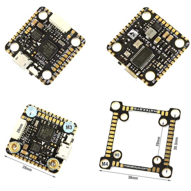 Matek F411 MINI SE Flight Control with OSD 5V/2A MPU6000 2~8S VTX for FPV Racing Drone
Matek F411 MINI SE Flight Control with OSD 5V/2A MPU6000 2~8S VTX for FPV Racing Drone