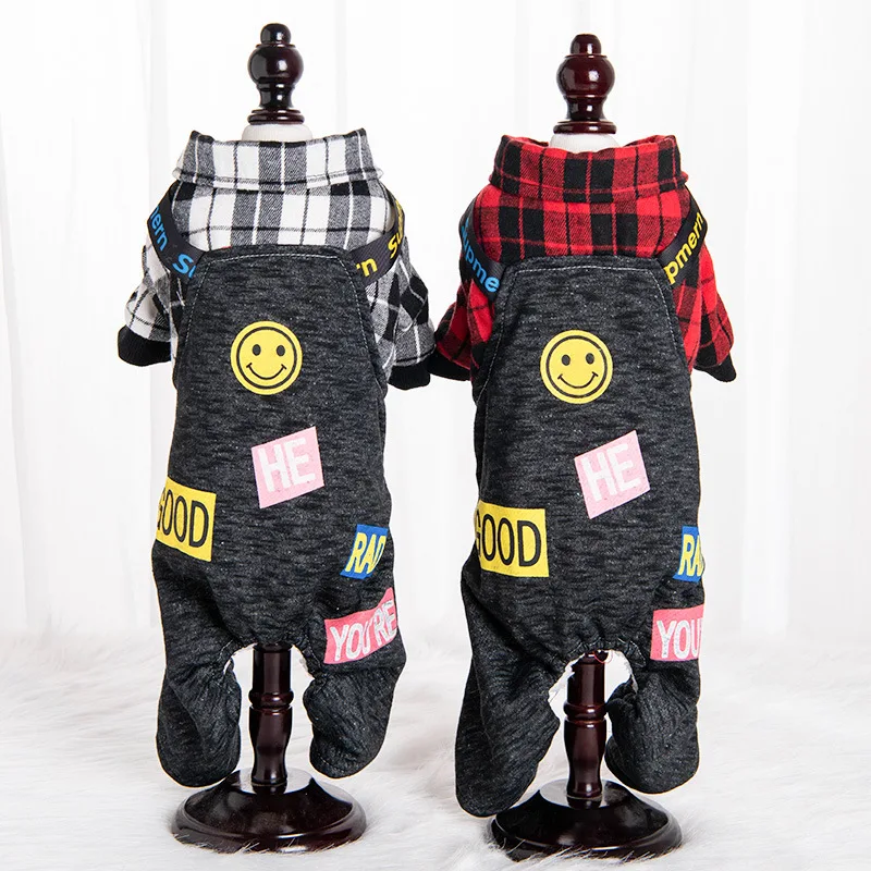 Dog Clothes Autumn and Winter Warm Teddy Pomeranian Bichon Schnauzer Small Dog Pet Denim Harness Four-legged Clothes
Dog Clothes Autumn and Winter Warm Teddy Pomeranian Bichon Schnauzer Small Dog Pet Denim Harness Four-legged Clothes