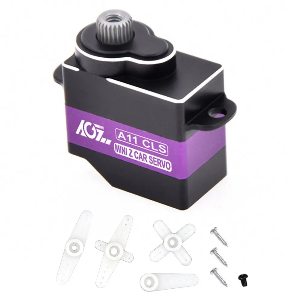 AGF A11CLS V3 11g High Speed Digital Mini Metal Programmable Servo For RC Mini Z Car Mode High Precision Titanium Steel Gear
AGF A11CLS V3 11g High Speed Digital Mini Metal Programmable Servo For RC Mini Z Car Mode High Precision Titanium Steel Gear