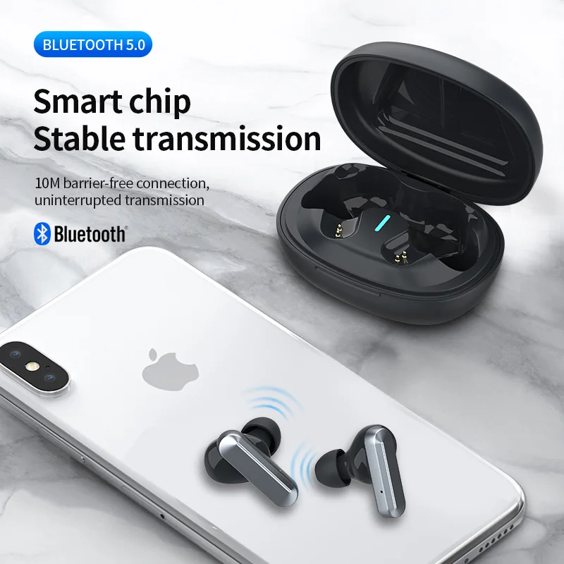TWS bluetooth-гарнитура 5.0 наушники-вкладыши спортивные стерео hifi Беспроводные наушники с шумоподавлением, игровая гарнитура с микрофоном
TWS bluetooth-гарнитура 5.0 наушники-вкладыши спортивные стерео hifi Беспроводные наушники с шумоподавлением, игровая гарнитура с микрофоном