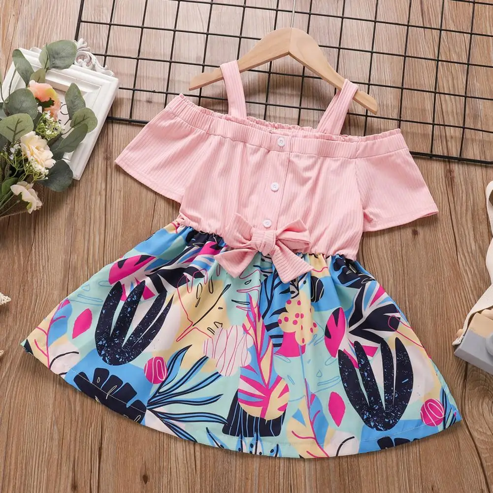 Off Shoulder Bow Knot Short Sleeve Dress Girls Dress Sling Leaf Print Children Kids Bow Knot Sweet Dress for Picnic
Off Shoulder Bow Knot Short Sleeve Dress Girls Dress Sling Leaf Print Children Kids Bow Knot Sweet Dress for Picnic