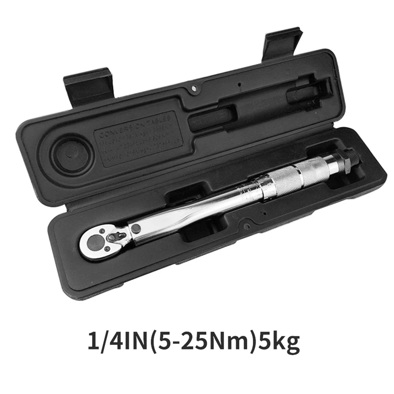 NEW Automotive Tools Professional 1/4" Drive Click Torque Wrench 5-25Nm Car Disassembly Tools l Kit Car Repair Removal Hand Tool
NEW Automotive Tools Professional 1/4" Drive Click Torque Wrench 5-25Nm Car Disassembly Tools l Kit Car Repair Removal Hand Tool