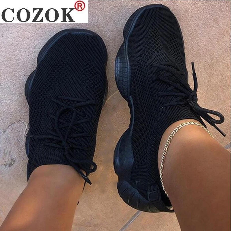 Air Mesh Women Sneaker Sock Shoes Summer Breathable Cross Tie Platform Round Toe Casual Fashion Sport Lace Up 2021 Female Girl
Air Mesh Women Sneaker Sock Shoes Summer Breathable Cross Tie Platform Round Toe Casual Fashion Sport Lace Up 2021 Female Girl