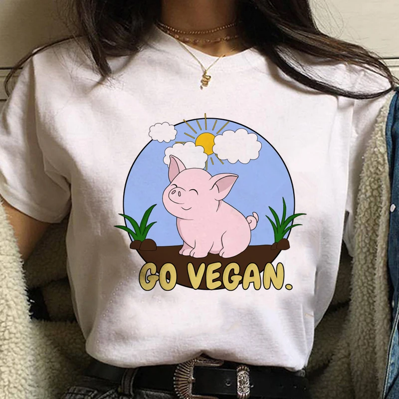 Милая футболка для веганов женская Ullzang Kawaii Save The Bees с графическим рисунком 90s