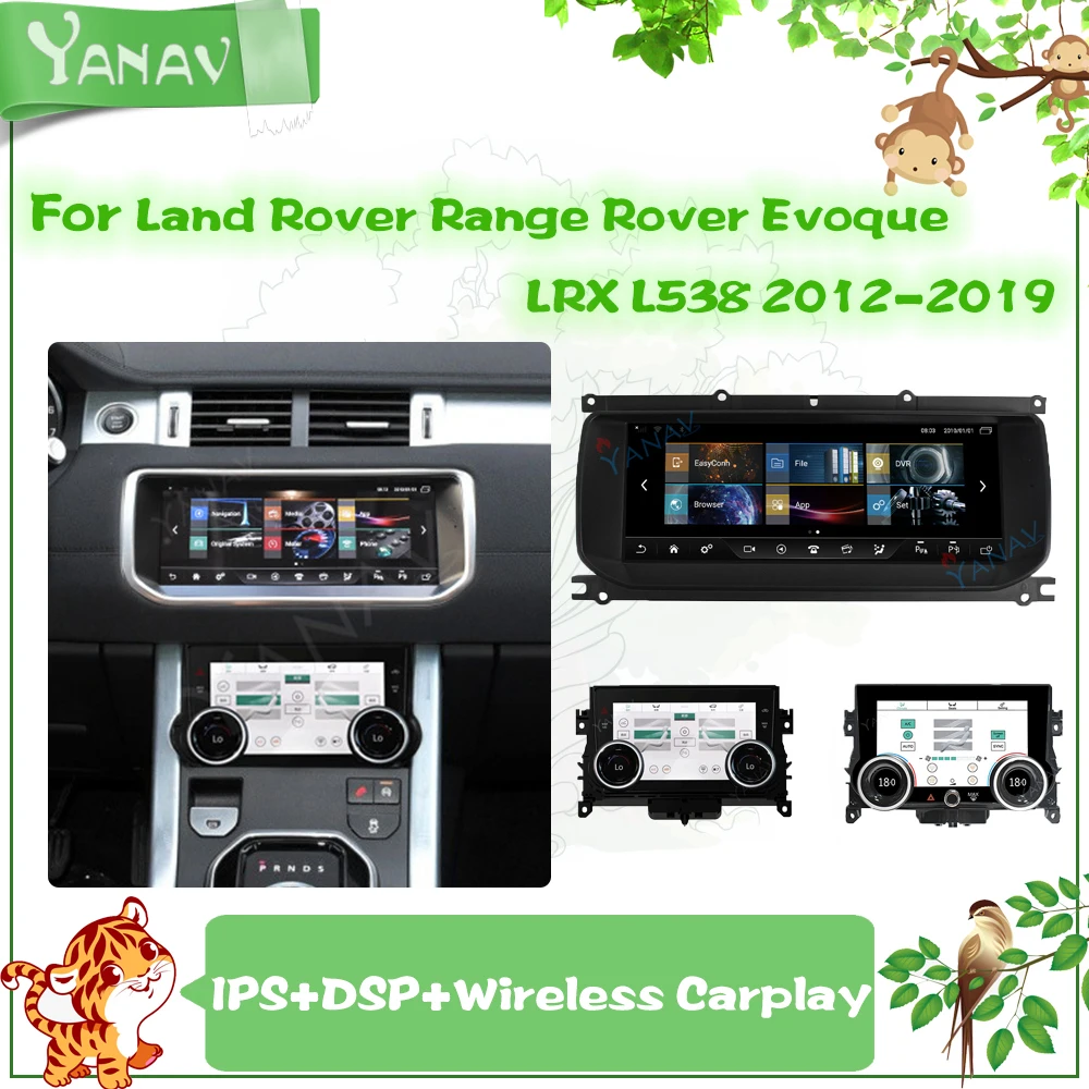 Автомагнитола на Android для Land Rover Range Rover Evoque LRX L538 2012-2019, панель переменного тока, GPS-навигация, магнитофон, мультимедийный плеер
Автомагнитола на Android для Land Rover Range Rover Evoque LRX L538 2012-2019, панель переменного тока, GPS-навигация, магнитофон, мультимедийный плеер