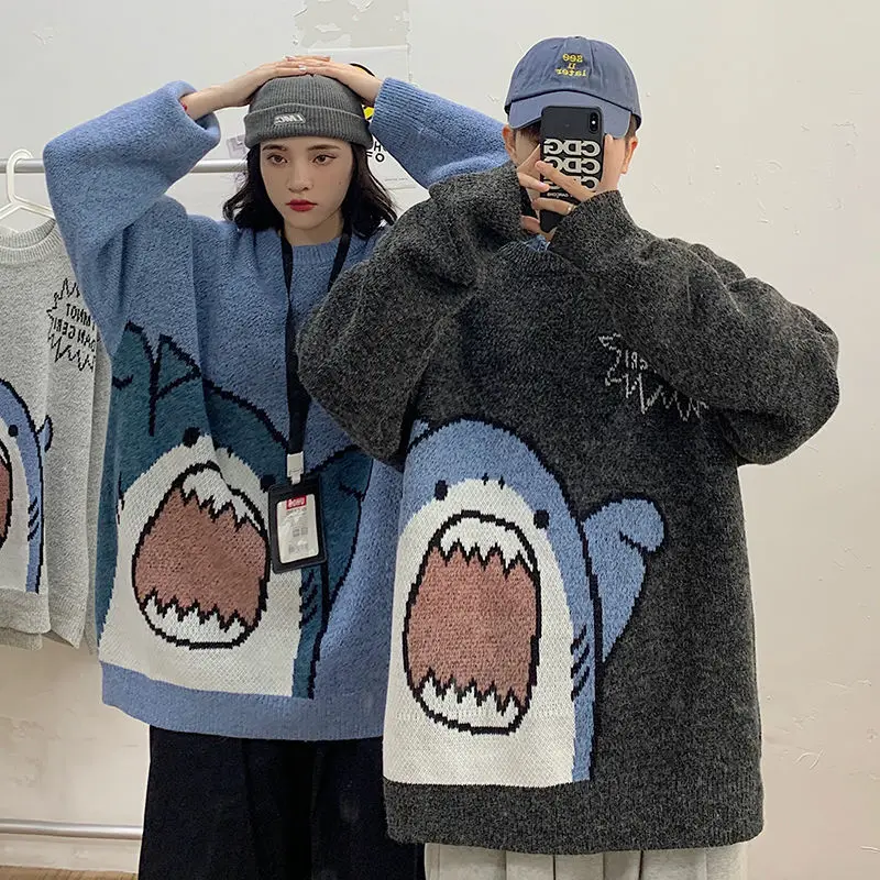 Sweater Shark Men's Stretch Pullover O Neck Extra-Large Fashionable Casual Couples Men's Sweater
Sweater Shark Men's Stretch Pullover O Neck Extra-Large Fashionable Casual Couples Men's Sweater