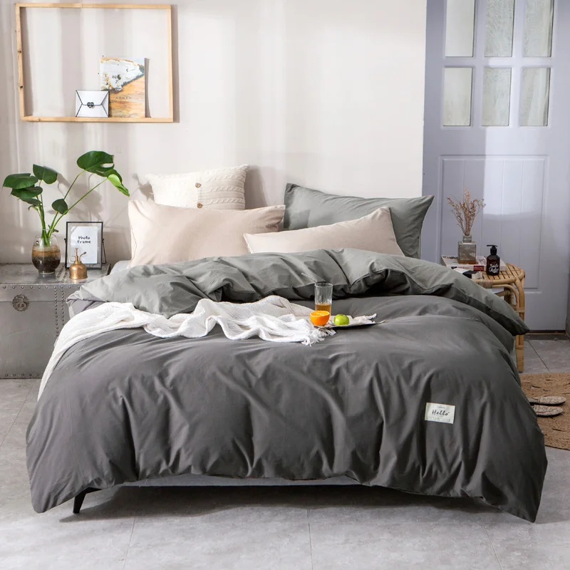 100% Cotton Solid Color Duvet Cover Bedding Set Gray Yellow Pink Coffee Luxury Quilt Cover Double King Size 150x200x230 220x240
100% Cotton Solid Color Duvet Cover Bedding Set Gray Yellow Pink Coffee Luxury Quilt Cover Double King Size 150x200x230 220x240