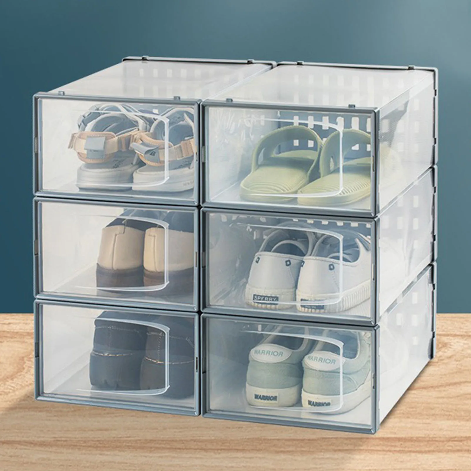 Transparent Shoe Box Storage Shoe Box Thickened DustProof Shoe Storage Box Can Be Superimposed Combined Shoe Cabinet
Transparent Shoe Box Storage Shoe Box Thickened DustProof Shoe Storage Box Can Be Superimposed Combined Shoe Cabinet