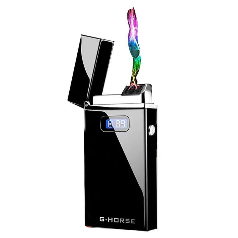 USB Electronic Charging lighter Dual Arc Plasma Cigarette Lighter LED Power Windproof Electric Pulse Torch Lighters Gadgets Men
USB Electronic Charging lighter Dual Arc Plasma Cigarette Lighter LED Power Windproof Electric Pulse Torch Lighters Gadgets Men