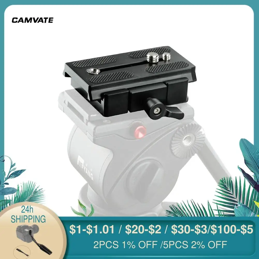 CAMVATE Manfrotto Quick Release Clamp Base With Camera Mount Sliding Plate &1/4" 3/8"Screw For Manfrotto 577/501/504/701 Tripod
CAMVATE Manfrotto Quick Release Clamp Base With Camera Mount Sliding Plate &1/4" 3/8"Screw For Manfrotto 577/501/504/701 Tripod