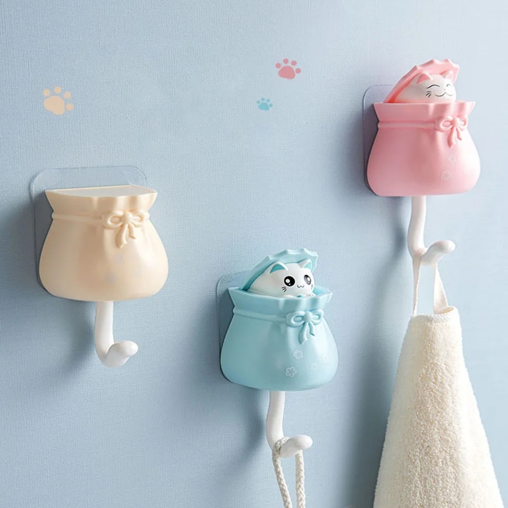 1 Pieces Creative Cat Hook Cute Seamless Dormitory Bedroom Door Hangers Hooks Key Umbrella Towel Cap Coat Rack Wall Decoration
1 Pieces Creative Cat Hook Cute Seamless Dormitory Bedroom Door Hangers Hooks Key Umbrella Towel Cap Coat Rack Wall Decoration