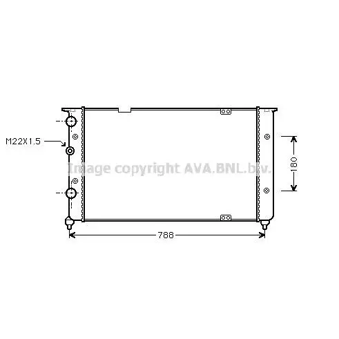 Радиатор VAG PASSAT 1.8/2.0/1.9TD 90 98 AVA QUALITY COOLING VNA2|Диски колёсные| |
