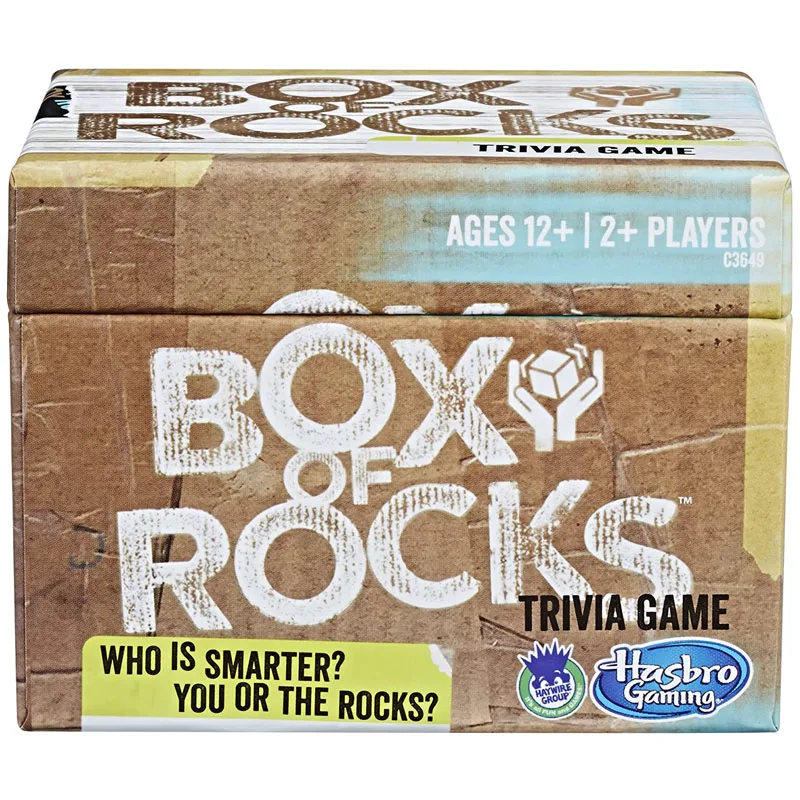 

Hasbro Classic Box of Rocks Trivia Game Amazon Exclusive Family Friend Party English Version Board Cards Games Adult Kids Toys