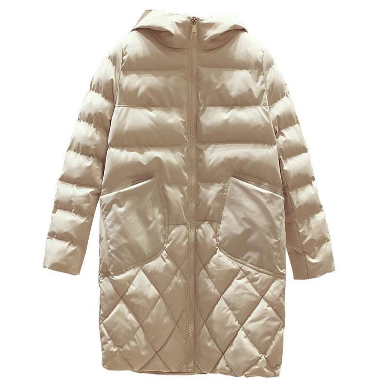 2021 Winter Cotton Down Long Parka Women Hooded Lightweight Warm Coat Plus Size Cotton-Padded Jacket Korean Loose Snow Wear
2021 Winter Cotton Down Long Parka Women Hooded Lightweight Warm Coat Plus Size Cotton-Padded Jacket Korean Loose Snow Wear