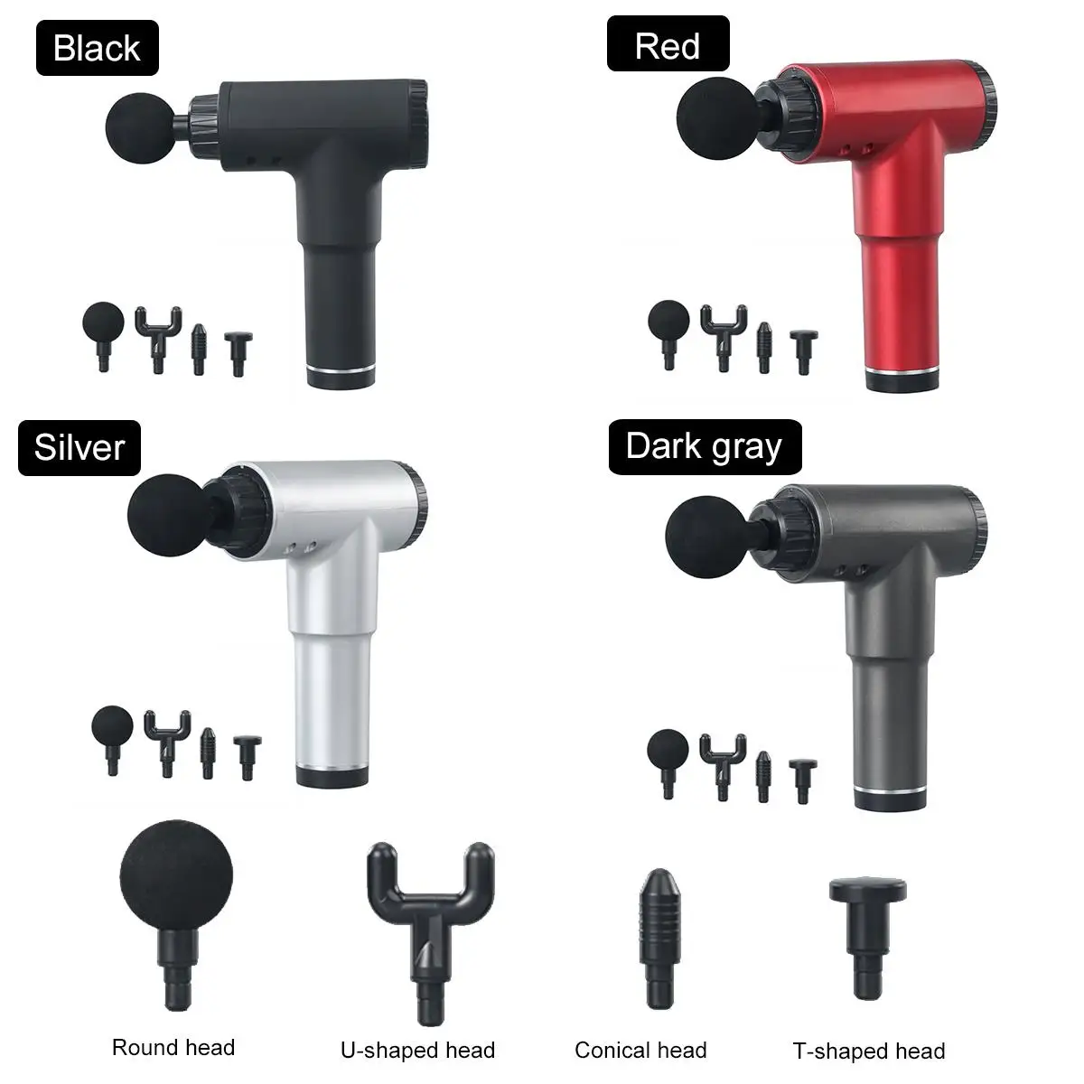 High Power muscle massage gun High speed vibration massager gun Use after fitness Decompose lactic acid relief pain Relax body
High Power muscle massage gun High speed vibration massager gun Use after fitness Decompose lactic acid relief pain Relax body