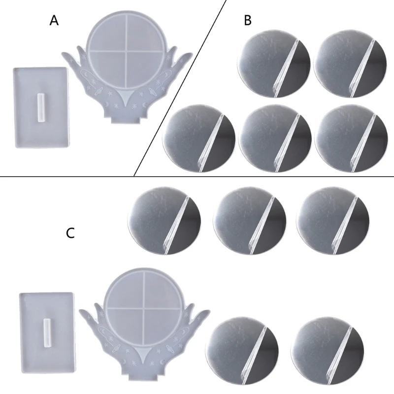 Desktop Makeup Mirror Mold is Used for Resin Casting Jewelry Making
Desktop Makeup Mirror Mold is Used for Resin Casting Jewelry Making