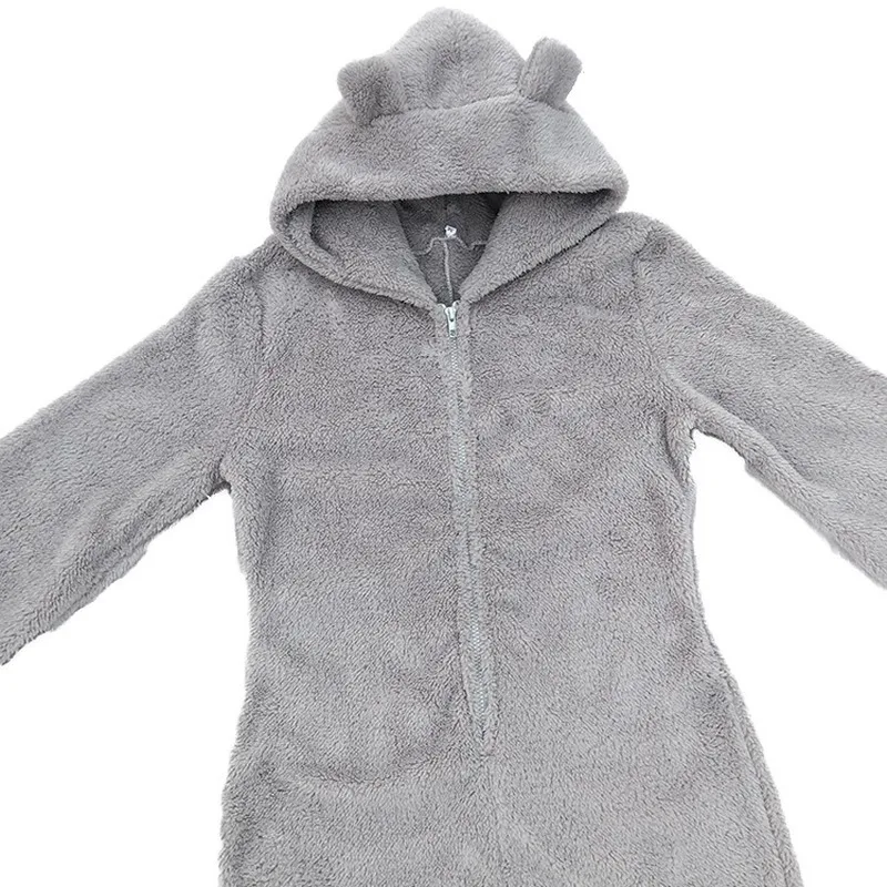 Kalenmos Women's One Piece Jumpsuit Plus Plush Thick Pure Color Loose Hooded Collar Rompers Womens Jumpsuit Casual Romper
Kalenmos Women's One Piece Jumpsuit Plus Plush Thick Pure Color Loose Hooded Collar Rompers Womens Jumpsuit Casual Romper
