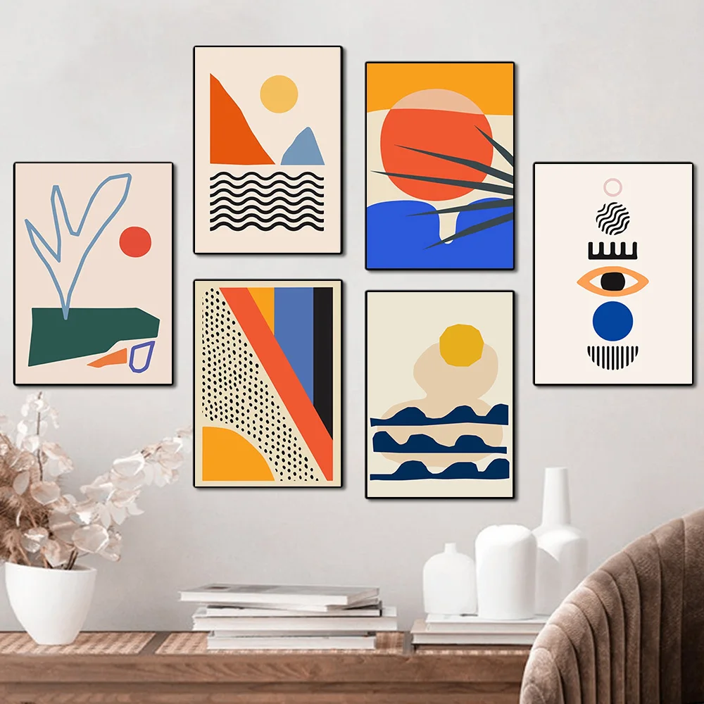 Geometric Wall Art Abstract Scene Scandinavian Interior Paintings Canvas Prints Poster for Living Room Home Decoration Pictures
Geometric Wall Art Abstract Scene Scandinavian Interior Paintings Canvas Prints Poster for Living Room Home Decoration Pictures