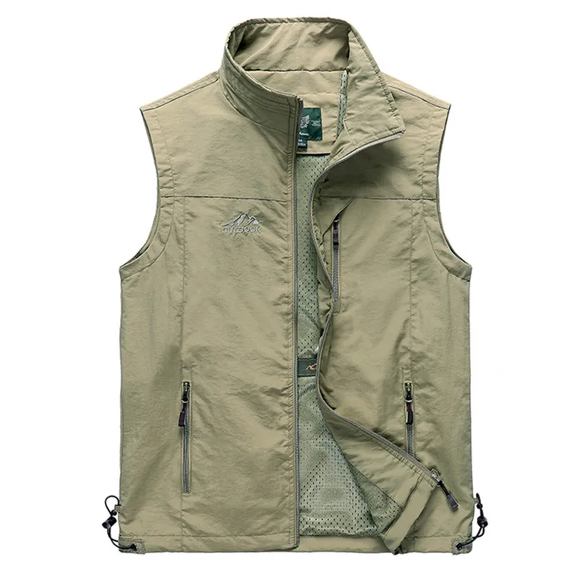 Men's Outdoor Fishing Thin Vest Multi-pockets Zipper Jackets Sleeveless Male Quick Dry Breathable Military Hiking Trekking Vest
Men's Outdoor Fishing Thin Vest Multi-pockets Zipper Jackets Sleeveless Male Quick Dry Breathable Military Hiking Trekking Vest