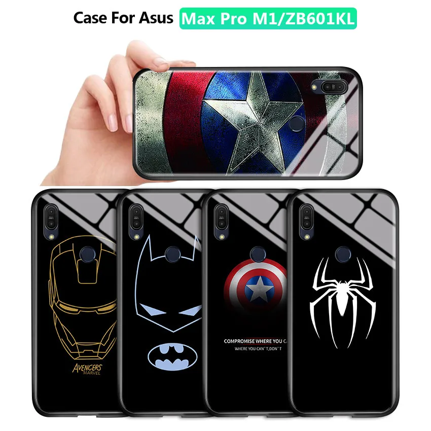 Для ASUS Max Pro M1 ZB601KL ZB602KL Marvel Железный человек ударопрочный чехол накладка из