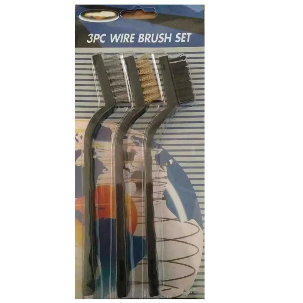 3Pcs/lot Mini Wire Brush Curved Handle Masonry Brush for Cleaning Welding Slag and Rust Toothbrush Cleaning Tool Family Kit
3Pcs/lot Mini Wire Brush Curved Handle Masonry Brush for Cleaning Welding Slag and Rust Toothbrush Cleaning Tool Family Kit