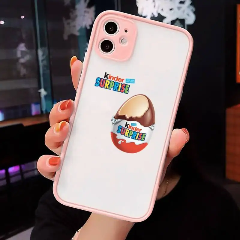 Candy Chocolate Kinder Joy surprise egg Phone Case Matte Transparent for iPhone 7 8 11 12 s mini pro X XS XR MAX Plus cover
Candy Chocolate Kinder Joy surprise egg Phone Case Matte Transparent for iPhone 7 8 11 12 s mini pro X XS XR MAX Plus cover