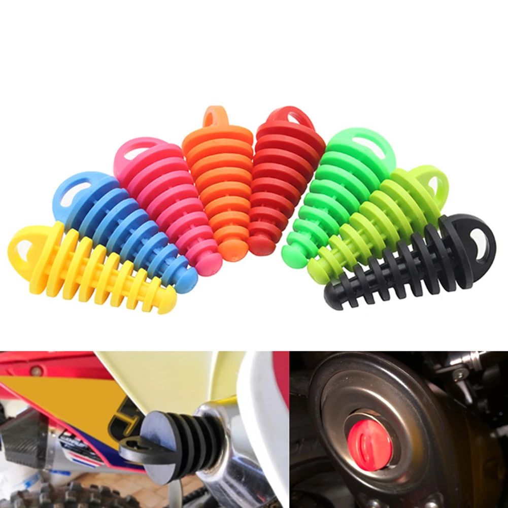 1PC Motorcycle Wash Plug Exhaust Pipe Motocross Tailpipe PVC Air-bleeder Silencer Muffler Protector | Автомобили и мотоциклы