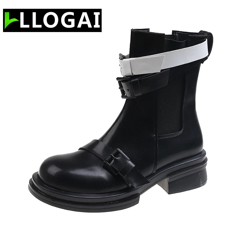 Cool Motorcycle Boots Women Round Toe Ankle Boots 2021New Women's Belt Buckle Platform Martin Boots Ladies Fashion Chelsea Boots
Cool Motorcycle Boots Women Round Toe Ankle Boots 2021New Women's Belt Buckle Platform Martin Boots Ladies Fashion Chelsea Boots