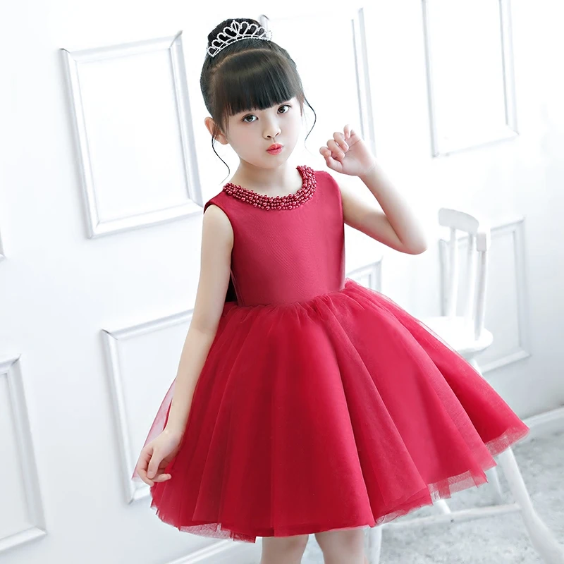 Red Lace Girls Princess Dress Beading Tulle Children Evening Party Dress Sleeveless Princess Flower Girls Wedding Baptism Gown
Red Lace Girls Princess Dress Beading Tulle Children Evening Party Dress Sleeveless Princess Flower Girls Wedding Baptism Gown