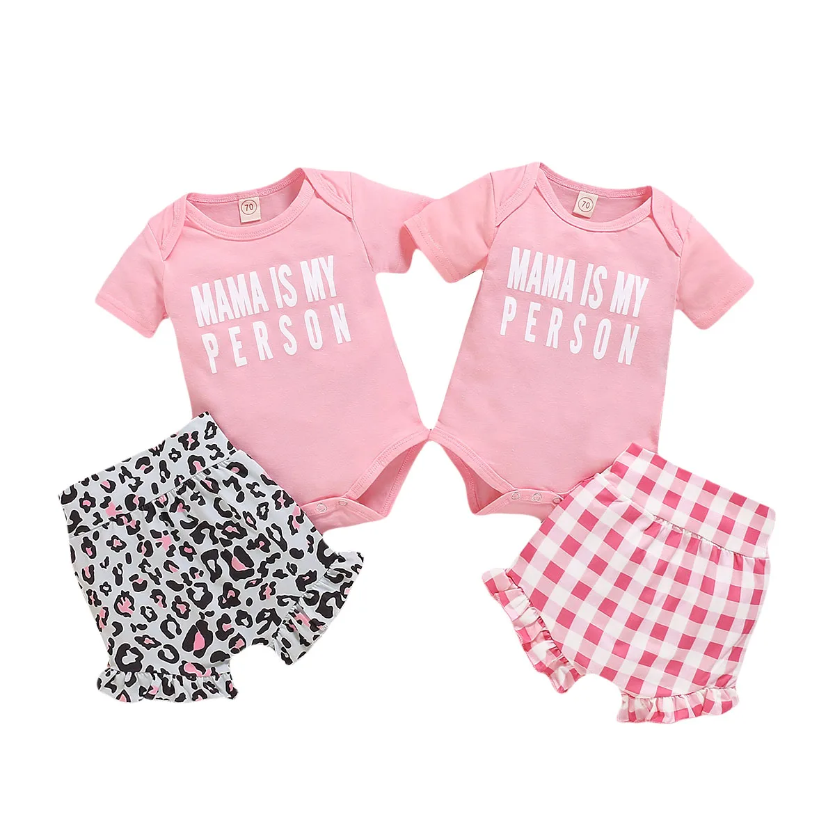 Фото 2020 летняя одежда для малышей Детский комплект из 2 предметов комбинезон с