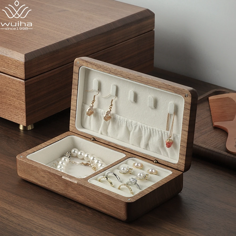 WUIHA Luxury Chic Wooden Jewelry Box Organizer Gift Case for Women Men Earrings Watch Necklace Ring Jewelry Display Storage Case
WUIHA Luxury Chic Wooden Jewelry Box Organizer Gift Case for Women Men Earrings Watch Necklace Ring Jewelry Display Storage Case
