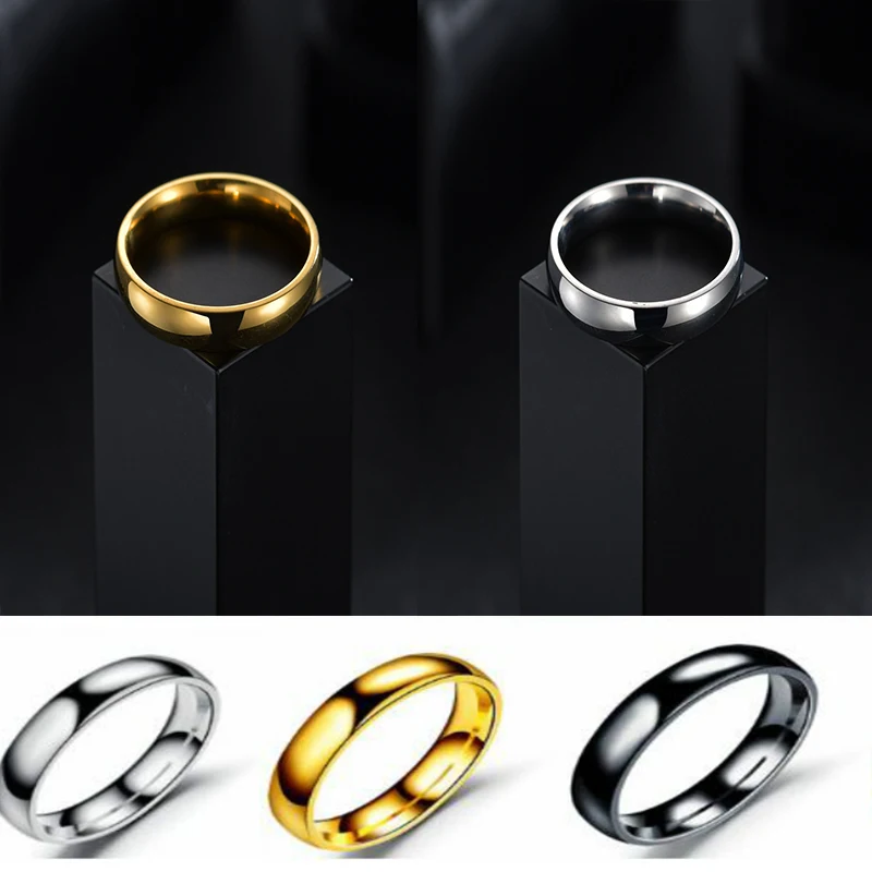 Stainless Steel Glossy Rings for Men/Women/Couple 4mm/6mm Simple Wedding Jewelry size 6-13 Valentine's Day Popular Accessories
Stainless Steel Glossy Rings for Men/Women/Couple 4mm/6mm Simple Wedding Jewelry size 6-13 Valentine's Day Popular Accessories