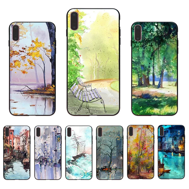 Soft Mobile Cover Scenery Landscape Oil Painting For Iphone X XR XS MAX 12 Mini 11 Pro Phone Case Shell 6 6S Plus 8 7 SE 2020 5S
Soft Mobile Cover Scenery Landscape Oil Painting For Iphone X XR XS MAX 12 Mini 11 Pro Phone Case Shell 6 6S Plus 8 7 SE 2020 5S