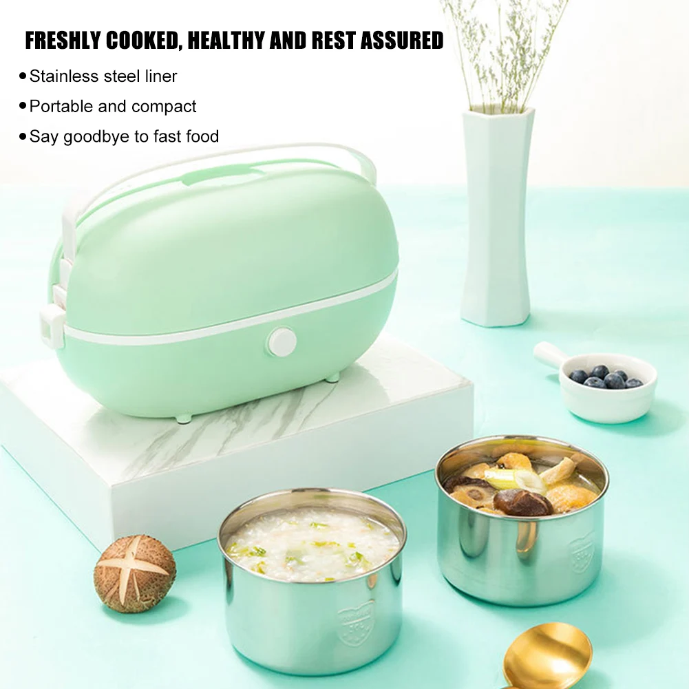 200W 220V Portable Stainless Steel Electric Heating Lunch Box Heating Container Food Warmer Plug In Electric Heating
200W 220V Portable Stainless Steel Electric Heating Lunch Box Heating Container Food Warmer Plug In Electric Heating