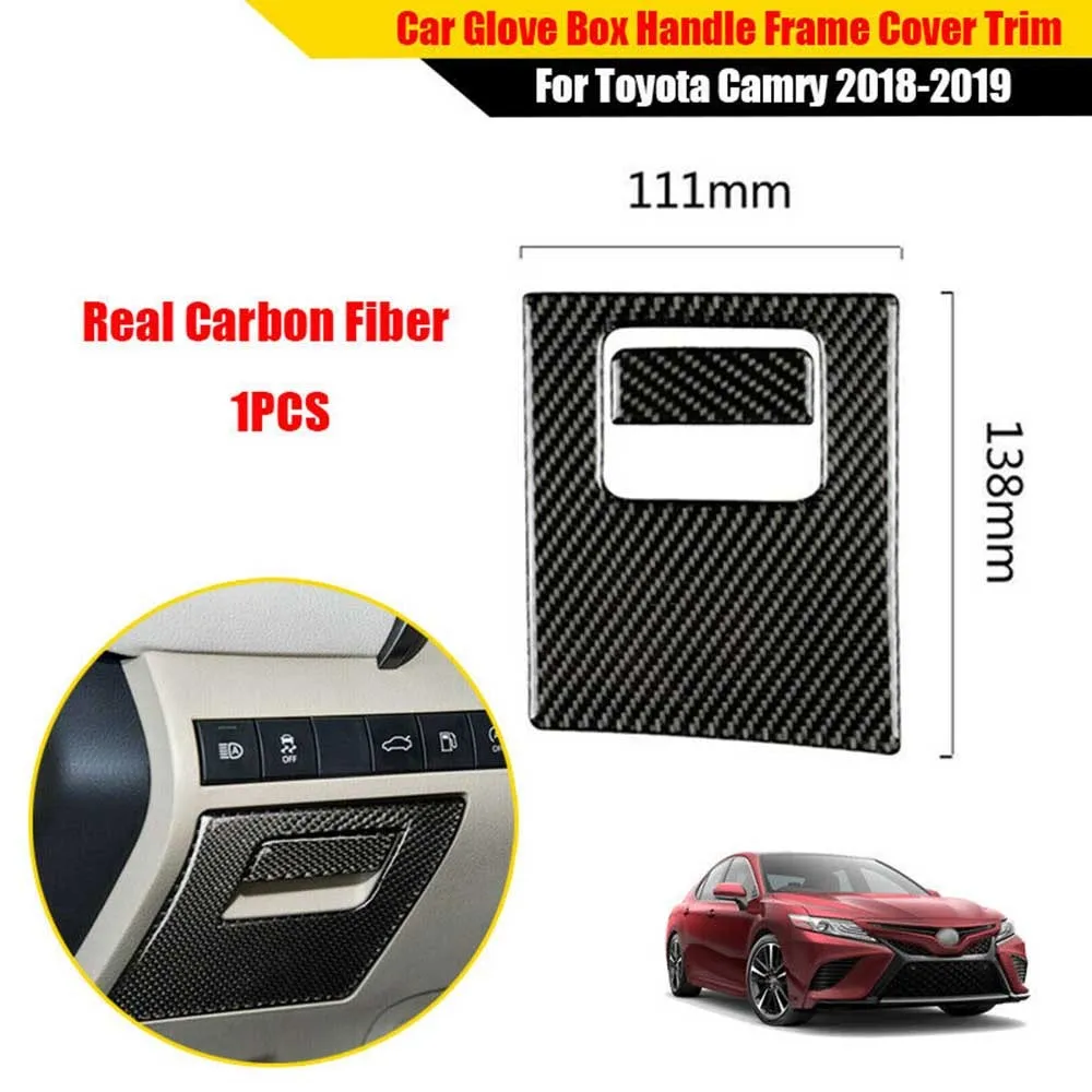 For Toyota Camry 2018 2019 Carbon Fiber Black Car Copilot Storage Glove Box Handle Handrail Frame Cover Trim Stickers Car-style
For Toyota Camry 2018 2019 Carbon Fiber Black Car Copilot Storage Glove Box Handle Handrail Frame Cover Trim Stickers Car-style