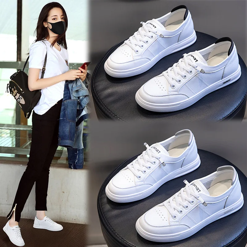 Women's Genuine Leather Sneakers Women Casual Fashionable Sports Shoes Vulcanized Woman Summer Flat Shoe Ladies White Shoes
Women's Genuine Leather Sneakers Women Casual Fashionable Sports Shoes Vulcanized Woman Summer Flat Shoe Ladies White Shoes