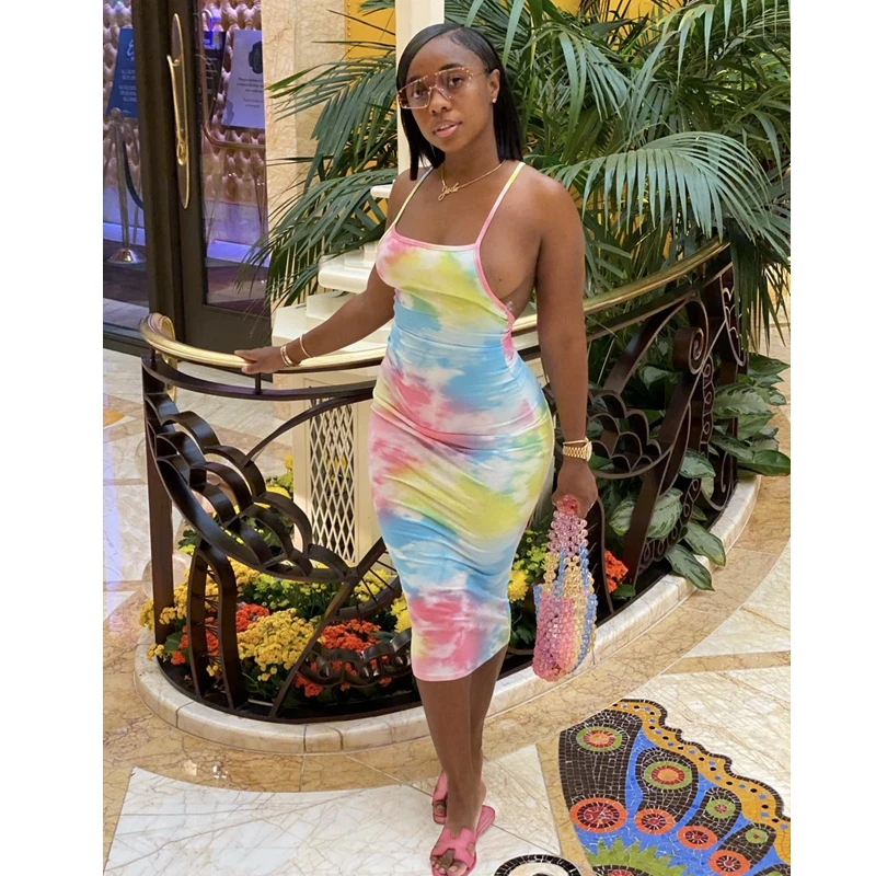 Mandylandy Women's Sexy Spaghetti Strap O-Neck High Waist Backless Dress Summer Fashion Tie Dye Fruit Printed Slim Dress
Mandylandy Women's Sexy Spaghetti Strap O-Neck High Waist Backless Dress Summer Fashion Tie Dye Fruit Printed Slim Dress