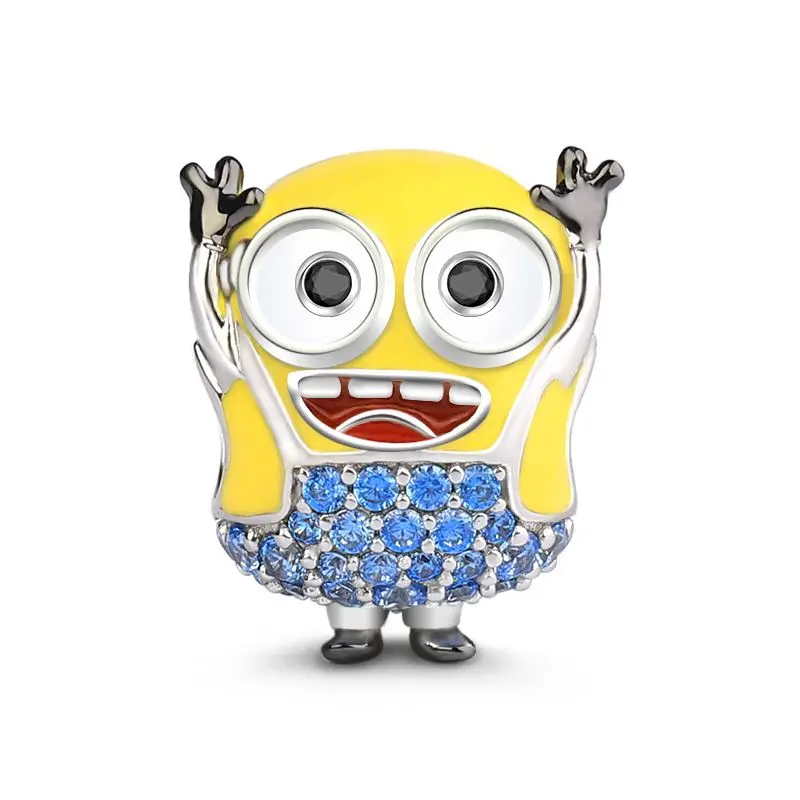 925 Sterling Silver Yellow Cartoon Big Eye Boy Charms Beads Fit Original Brand Bracelet Necklace Jewelry Gift For Women Men
925 Sterling Silver Yellow Cartoon Big Eye Boy Charms Beads Fit Original Brand Bracelet Necklace Jewelry Gift For Women Men