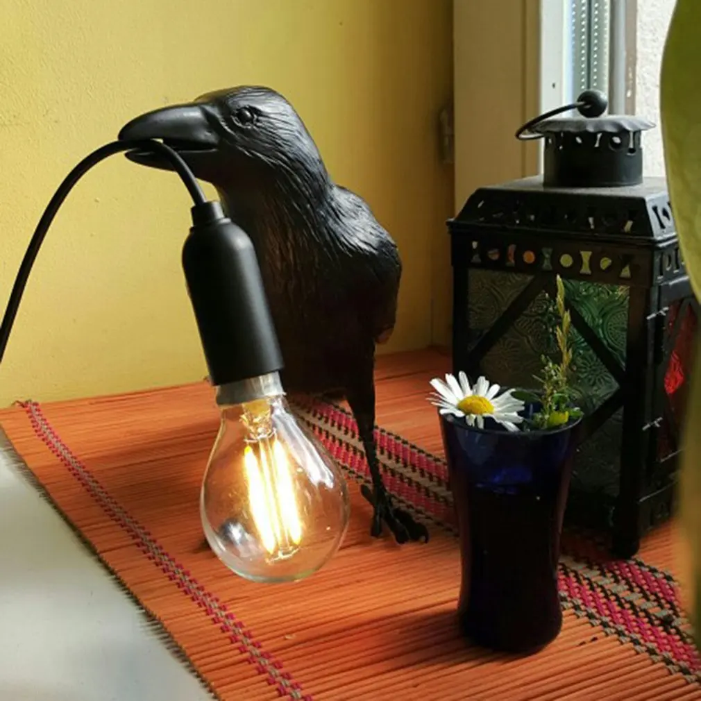 Bird Table Lamp Light Bird Led Desk Lamp Living Room Bedroom Exquisite Creative Crow Decoration Accessories Home Decor Fixture
Bird Table Lamp Light Bird Led Desk Lamp Living Room Bedroom Exquisite Creative Crow Decoration Accessories Home Decor Fixture