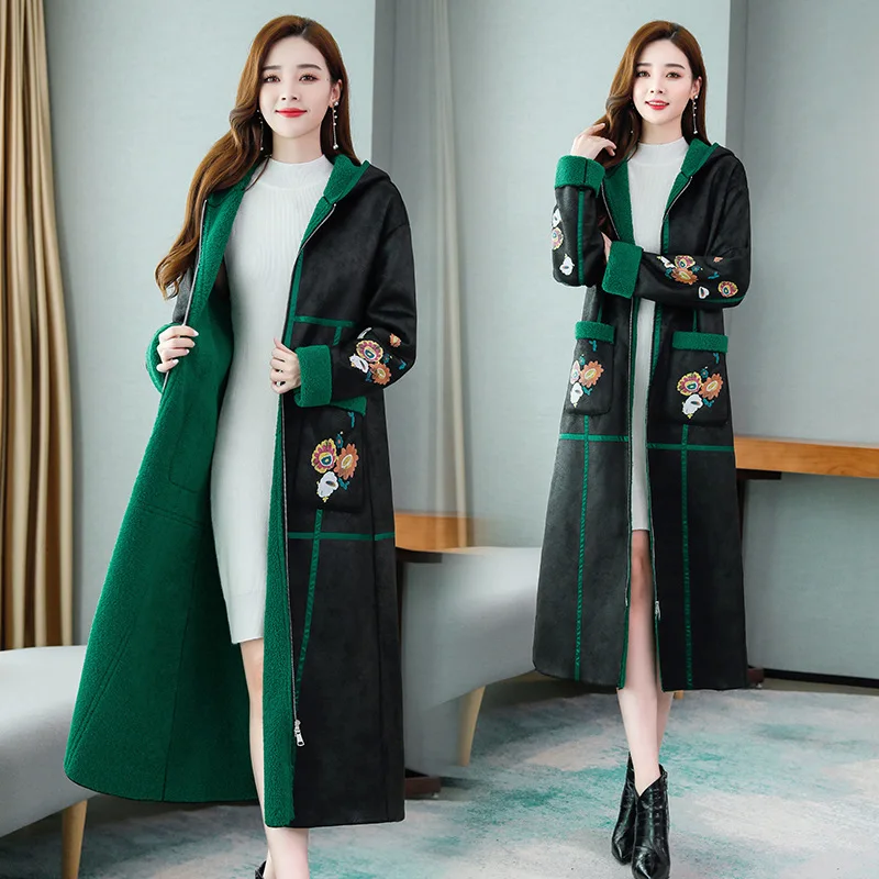 Woolen Coat Women's Autumn/Winter 2020 New Korean Loose Lamb Wool Mid-length Suede Coat Long Trench Fashion Warm Outerwear
Woolen Coat Women's Autumn/Winter 2020 New Korean Loose Lamb Wool Mid-length Suede Coat Long Trench Fashion Warm Outerwear