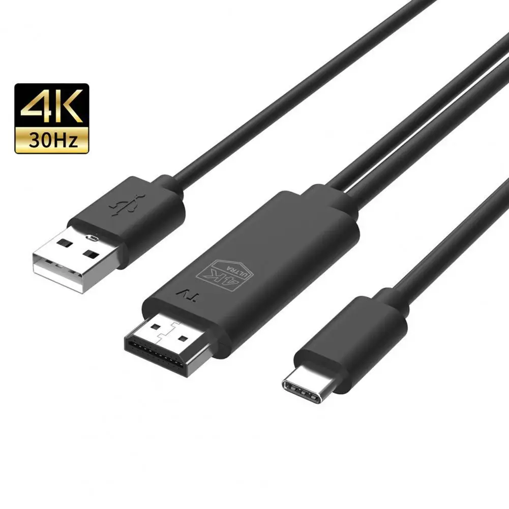 Video Converter Cable High Resolution Anti-interference Plug Play Type-C to HDMI-compatible 4K Video Digital Converter Cord for
Video Converter Cable High Resolution Anti-interference Plug Play Type-C to HDMI-compatible 4K Video Digital Converter Cord for