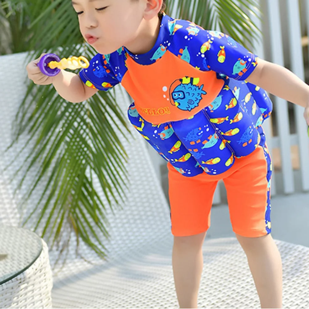 Cartoon Fish Children Boy Girl One Piece Protective Float Buoyancy Swimsuit Vest Detachable Baby Kids Swimwear Size (Blue)
Cartoon Fish Children Boy Girl One Piece Protective Float Buoyancy Swimsuit Vest Detachable Baby Kids Swimwear Size (Blue)