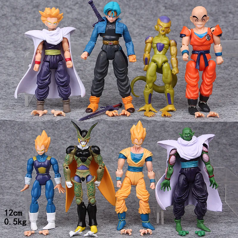 8Pcs 12Cm Dragon Ball Action Figure Toy Trunks Kuririn Cell Piccolo Doll Model Collectibles Movable Joints for Fans Toy Gift
8Pcs 12Cm Dragon Ball Action Figure Toy Trunks Kuririn Cell Piccolo Doll Model Collectibles Movable Joints for Fans Toy Gift