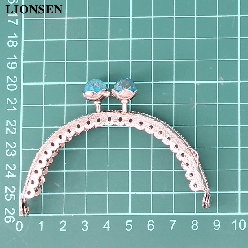 LIONSEN 8 5 см коралловые бусины в форме головы лотоса металлическая ручка-каркас для