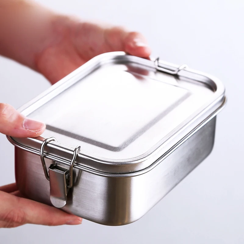800ml Stainless Steel Lunch Box with Bamboo Wooden Lid Square Food Container Eco Friendly Bento Boxes
800ml Stainless Steel Lunch Box with Bamboo Wooden Lid Square Food Container Eco Friendly Bento Boxes