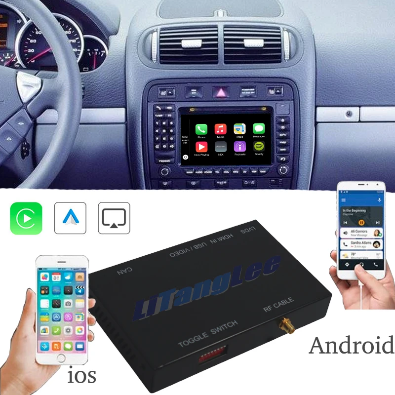 Car Camera Carplay Decoder Adapter Mirror Display Android Auto Play 360 BirdView For Porsche Cayenne 9PA PCM 3.1 CDR 3.1 PCM 4.0
Car Camera Carplay Decoder Adapter Mirror Display Android Auto Play 360 BirdView For Porsche Cayenne 9PA PCM 3.1 CDR 3.1 PCM 4.0