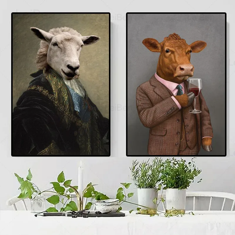 Nordic Cartoon Retro Poster Cat Dog Cow Portrait Wall Art Canvas Painting Modern Home Decoration Living Room Prints and Pictures
Nordic Cartoon Retro Poster Cat Dog Cow Portrait Wall Art Canvas Painting Modern Home Decoration Living Room Prints and Pictures
